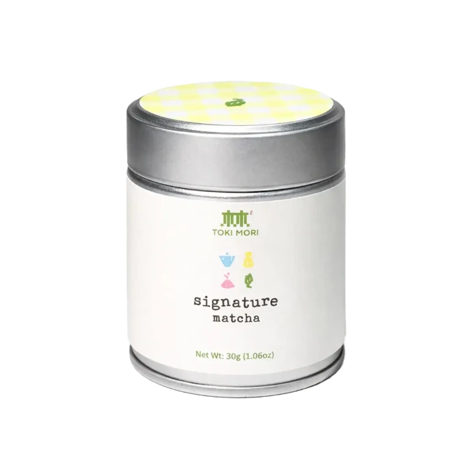 Toki Mori ceremonial grade matcha powder tin
